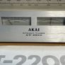 Akai AT-2200 -Vintage Silver Face Tuner Tested Working + Manual FLAWS Image 2