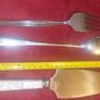 Large Vintage British Serving Trio: Brama England & Sheffield Steel Image 5