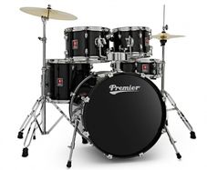 Premier Revolution 20" 5pc Drum Kit Black Drum kit