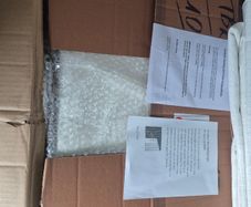 White textured Curtain set