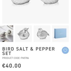 Bird salt and pepper shakers