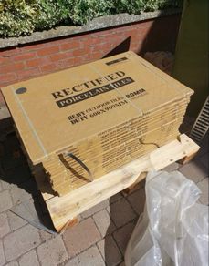 Outdoor Porcelain Anthracite Tile 900 x 600
