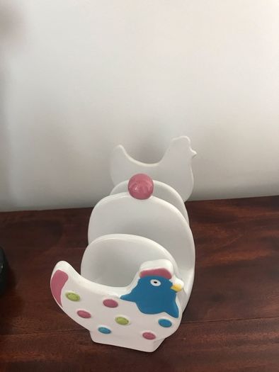 Patchwork Chickens Toast Rack