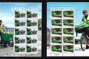 2013 Ireland Europa (Postal Vehicles) Commemorative Stamps Sheetlet Plate 1A1A1A1A Mint Never Hinged (MNH)