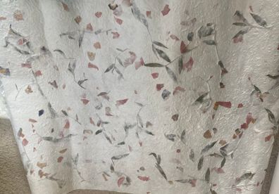 10 Sheets Handmade Decorative and Floral Paper