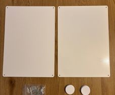 NEW - 2 White Magnetic Boards 42x30cm