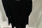 Oasis velvet black dress