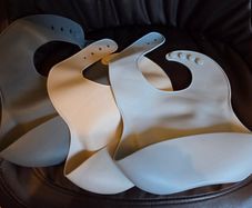 3 x Silicone bibs for babies