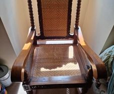 Hand Carved highly ornate Hardwood Rocking chair