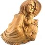 Vintage hand carved wooden Mary and baby Jesus Image 3