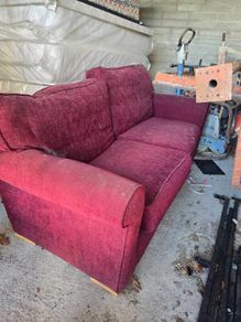 Red sofa