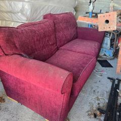 Red sofa