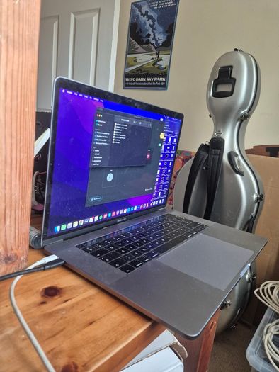 MacBook Pro 15,1/i7-8750H/16GB Ram/256GB SSD/Touch Bar/555x/15" RD/B
