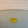 Vintage Yellow Chalcedony Faceted Glass Chunky Ring Image 6
