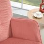 Rocking chair, relax armchair, rocking armchair, supports up to 120 kg, polyester, 98 x 71 x 101 cm, Pink Image 4