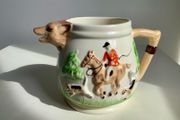 Vintage Keele Street Pottery Fox Hunting Cream Jug or Creamer England