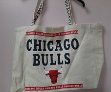 New Charigo bulls large cotton bag tag attached