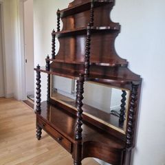victorian mirrored sideboard/ buffet shelfs