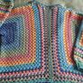 Crocheted colourful hexagon jacket Image 10