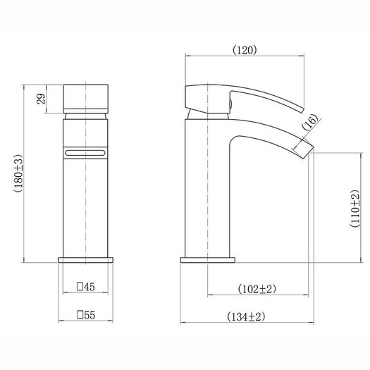 Waterfall Bathroom Mixer Tap | Chrome