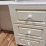 White Dressing Table with 6 Drawers Image 4