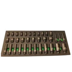 United Tools 35pc 1/2" Deep & Shallow Impact Socket Set