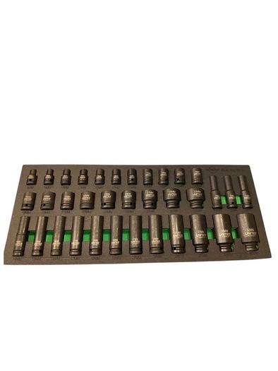 United Tools 35pc 1/2" Deep & Shallow Impact Socket Set