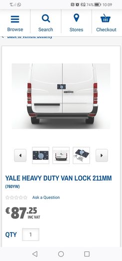 Yale Heavy Duty Van Lock security door padlock shed garage
