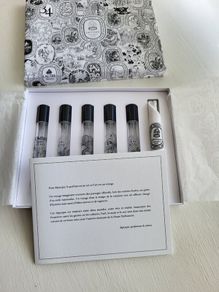 EMPTY Diptyque set of five perfume bottles