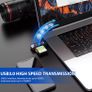 USB 3.0 Card Reader, SD Card Reader External Memory Card Adapter High-speed SD Card Reader 2-in-1 Supports SD/TF/SDHC/SDXC/MMC, Compatible with Windows,OS Image 3