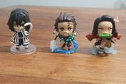 Demon Slayer mini figures x3 - Obanai Iguro, Tanjiro &amp; Nezuko Kamado