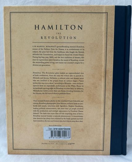 Hamilton The Revolution Melcher Media Hardcover Lin-Manuel Miranda Like New