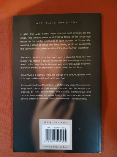 Tom Mac Intyre/A B C ,new poems,2006,signed