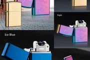 USB Rechargeable Flameless Electric Double Arc Windproof Cigarette Lighter