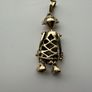 Vintage gold clown pendant Image 4