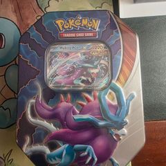 Pokemon. Paradox Clash Tin featuring the Ancient Pokemon Walking Wake ex.