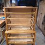 Mid century OAK 'High Boy' chest of drawers Image 3