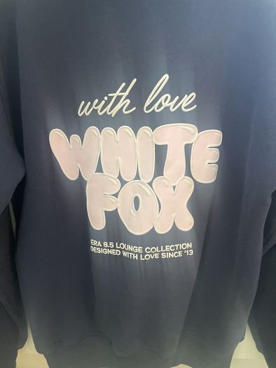White fox hoodie