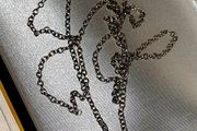Pristine Hallmarked Silver 18" Chain with Amethyst