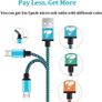 Micro USB Cable 2M 3Pack Android Charger Cable Braided Android Charger Lead Fast Charging Cable for Samsung Galaxy S6 S7 Edge S5 A6 J3 J4 plus J5 J6 J7,Huawei LG Lenovo Moto E5,Tablet,PS4 Image 5