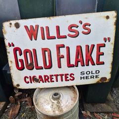 Wills Gold Flake enamel sign