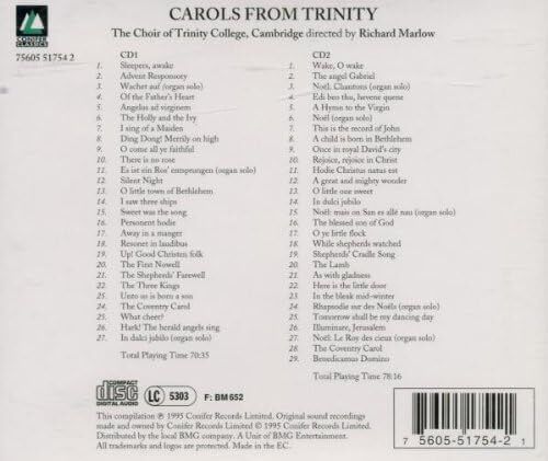 Free Postage! Carols from Trinity. 2 x CD.