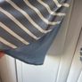 top Bnwt long sleeve striped top with chiffon detail Image 2