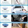 Electric Spin Scrubber, 360 Cordless Powerful Scrub Brush for Cleaning Bathroom, Kitchen, Shower Tub and Floor Tile with Adjustable Extension Long Handle and 8 Replaceable Rotating Brush Heads(Rose) Image 7