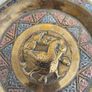Vintage Brass Etched Plate Ornate Bird for wall hanging, Image 5