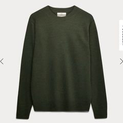 M&S Lambswool Green Sweater