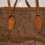 paisley leather tote bag Image 6