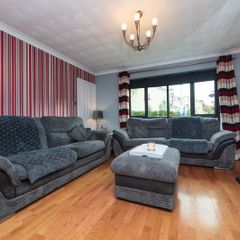 Two Sofa's & Foot Stool