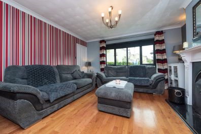 Two Sofa's & Foot Stool