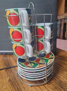 Espresso cups and saucers